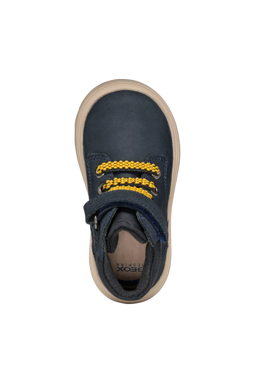 GEOX B4662B032FUC0045 KIDDARTAH Δερμάτινα Παιδικά Μποτάκια Μπλε