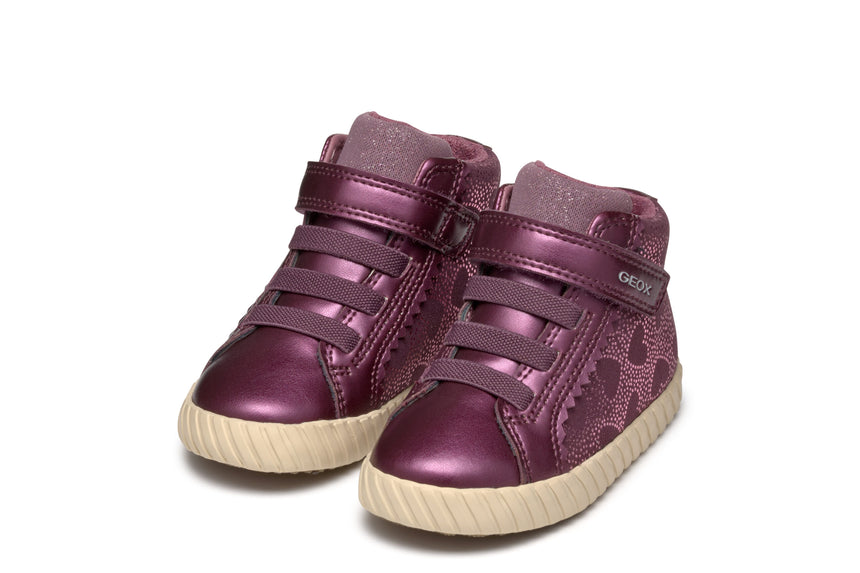 Geox Ημιμποτο B Mirroless A-Microf+Pea.Syn B4669A 0KINF C8017 Prune