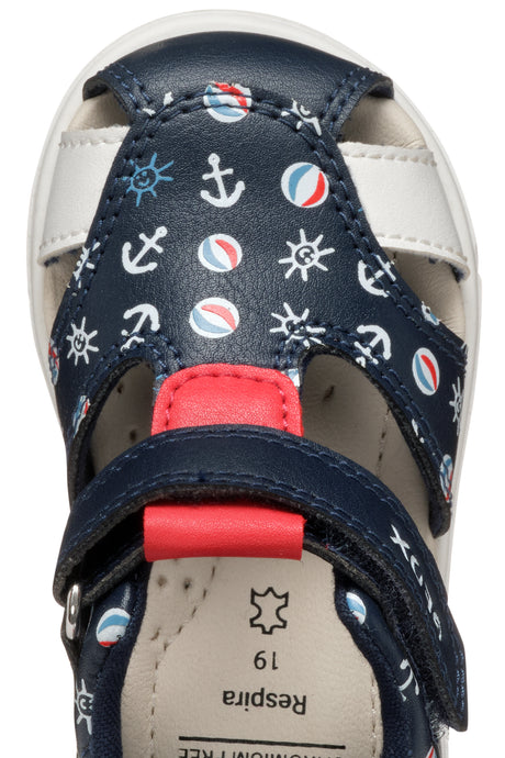 geox sandal zapito B556EC 05404 C0735 navy red