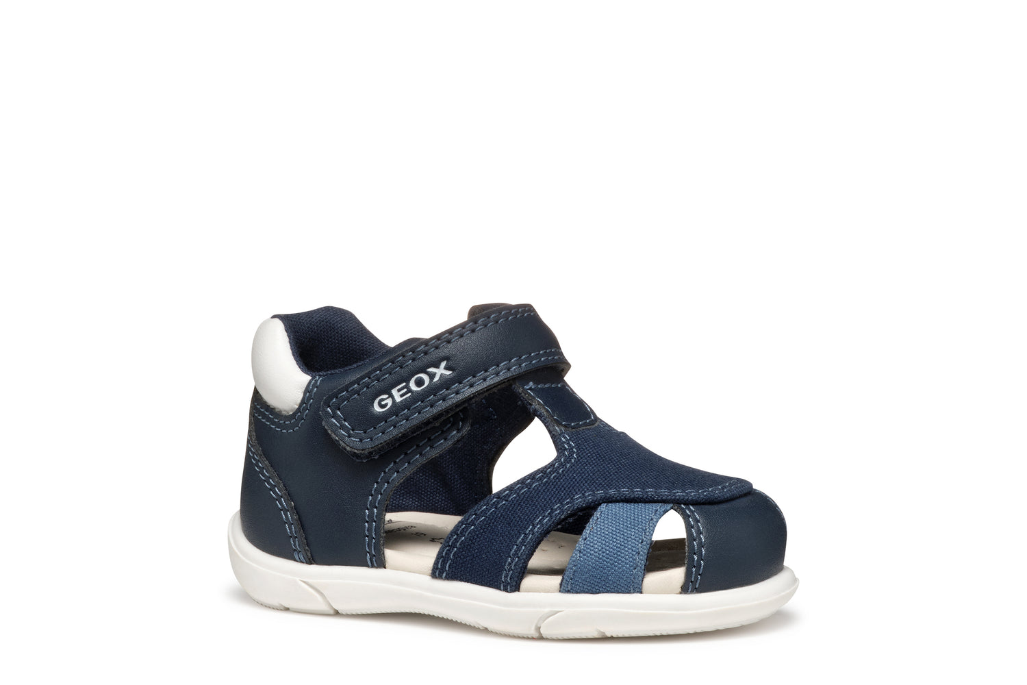 geox sandal zapito boy B556EC 05410 C4211 navy white