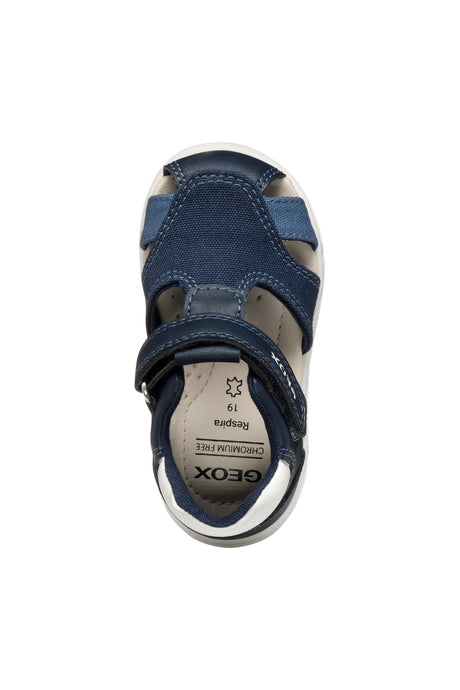geox sandal zapito boy B556EC 05410 C4211 navy white