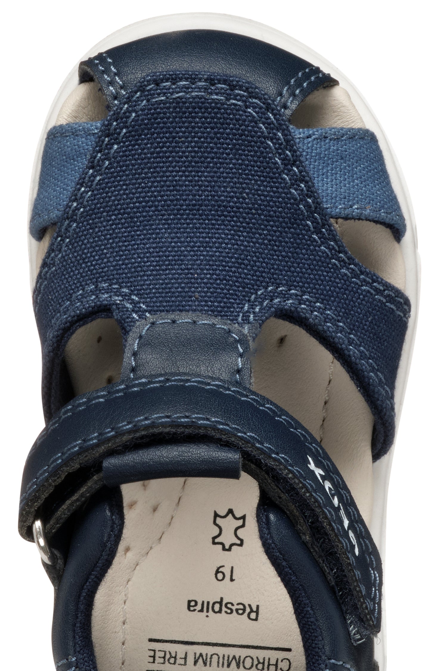 geox sandal zapito boy B556EC 05410 C4211 navy white