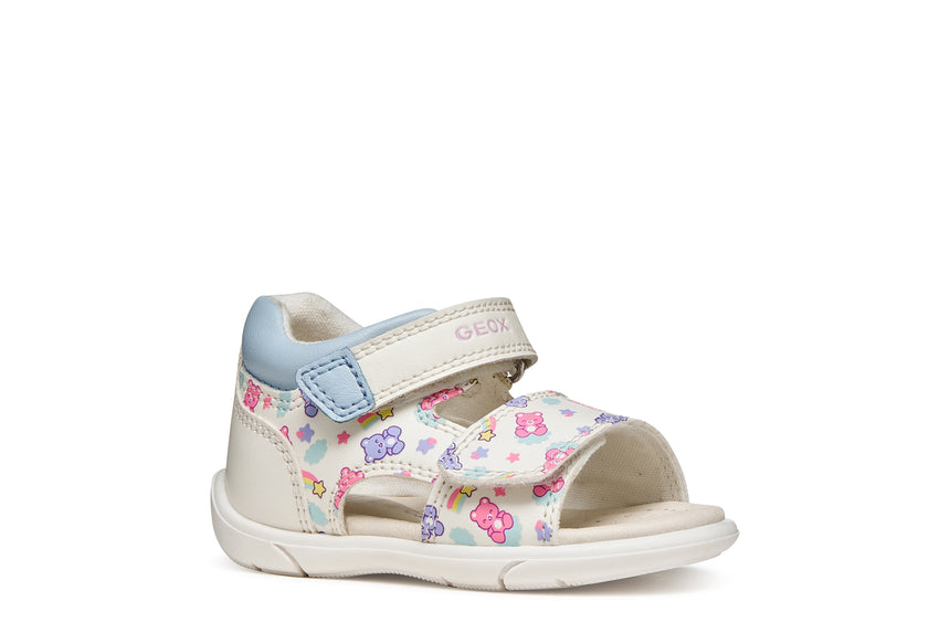 geox πεδιλο b556fc 05404 c0270 λευκο