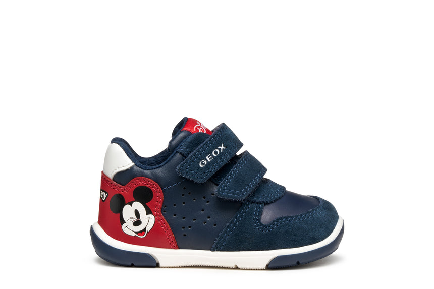 GEOX B566CB05422C0735 Zapito Παιδικά Sneakers High Ανατομικά με Σκρατς Navy Μπλε