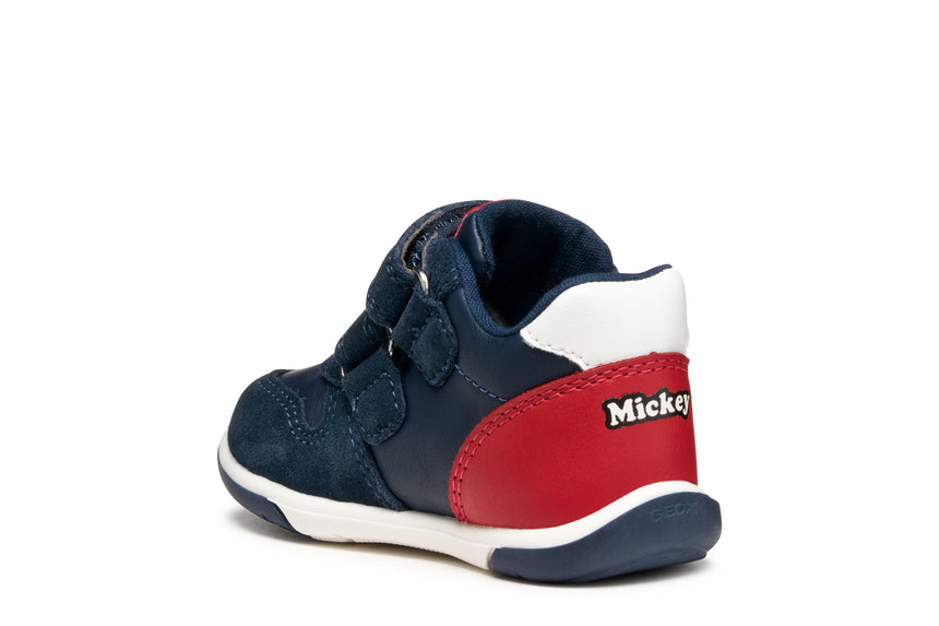 GEOX B566CB05422C0735 Zapito Παιδικά Sneakers High Ανατομικά με Σκρατς Navy Μπλε