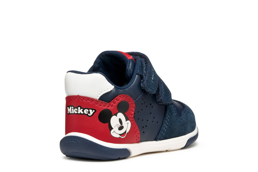 GEOX B566CB05422C0735 Zapito Παιδικά Sneakers High Ανατομικά με Σκρατς Navy Μπλε