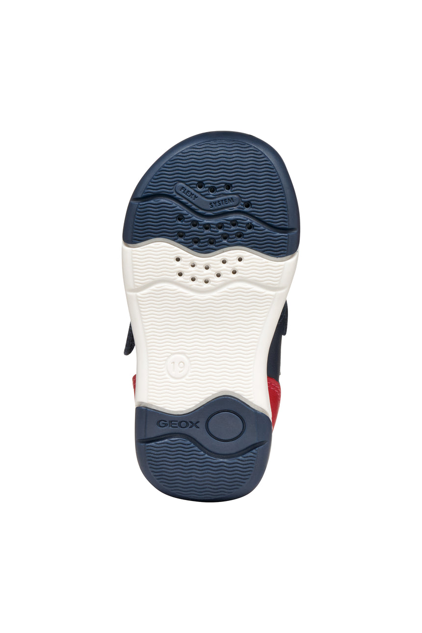 GEOX B566CB05422C0735 Zapito Παιδικά Sneakers High Ανατομικά με Σκρατς Navy Μπλε