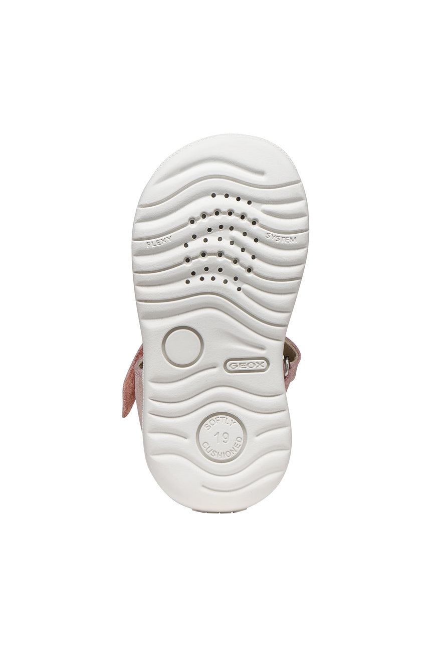 Geox πεδιλο για κοριτσια ροζ με καρδια b654wa 0maew c8172