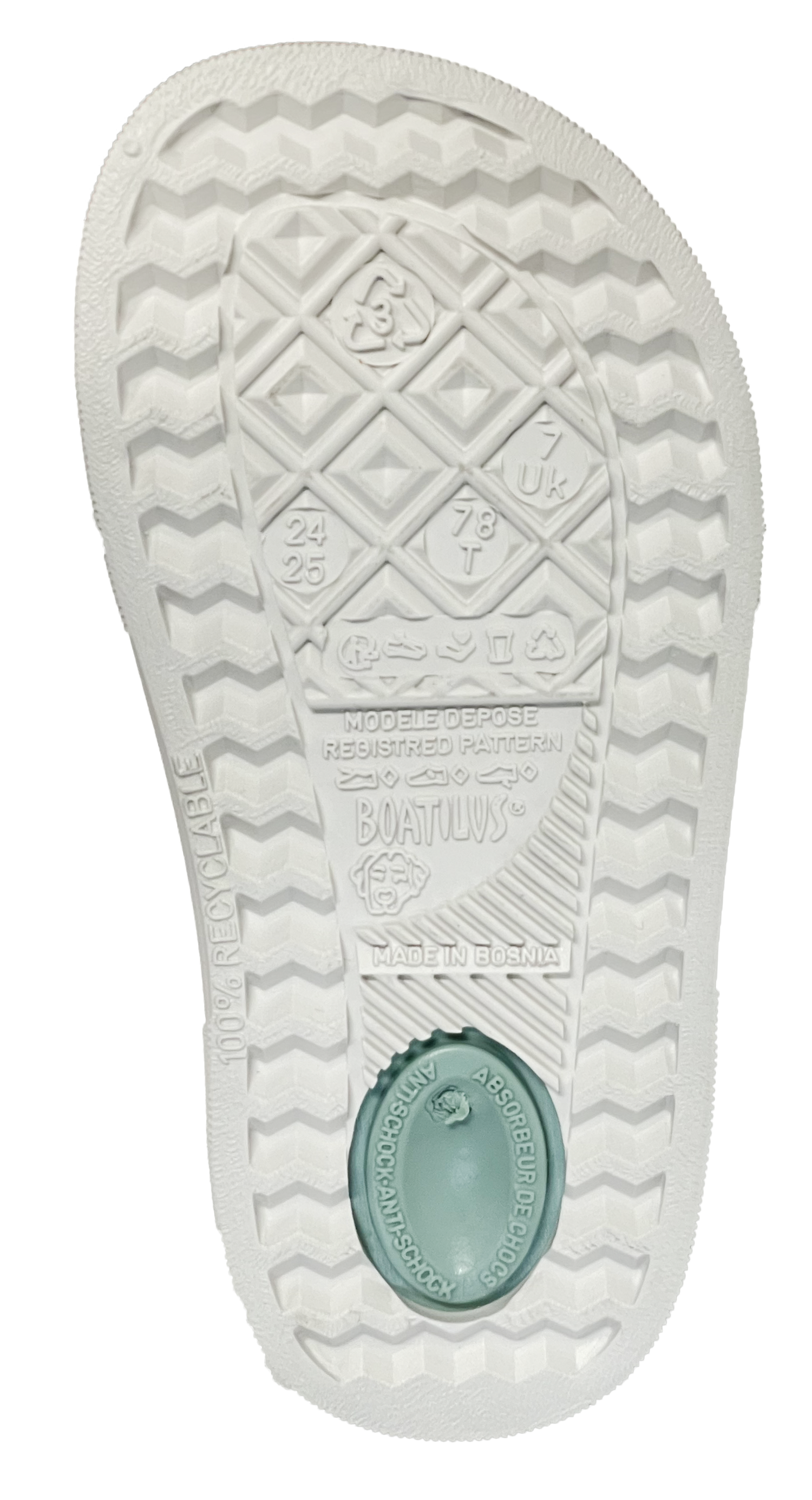 Boatilus Cloggy pastel green/white var 06