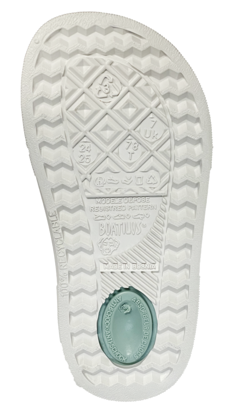 Boatilus Cloggy pastel green/white var 06
