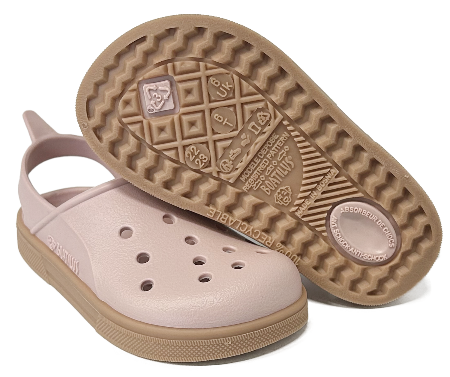 Boatilus Cloggy old pink/beige var 36B