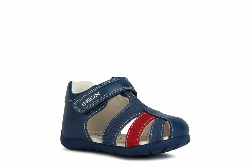 Geox B Elthan B.C-Geobuck+Canvas lt Navy/Red