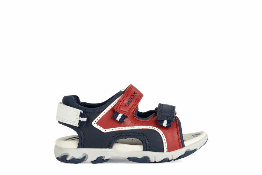 Geox B S.Flaffee B.A-Nappa+Elast Red/Navy