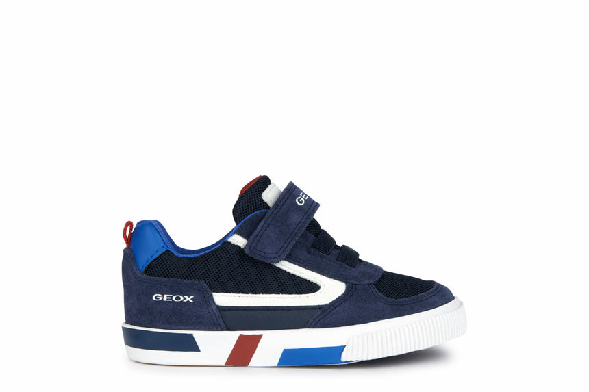 Geox B Kilwi B.B-Mesh+Suede Navy/White