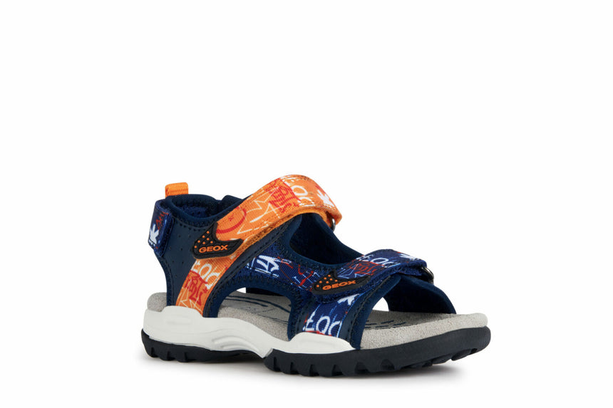 Geox J Borealis B.B-Mesh+Gbk Navy/Orange