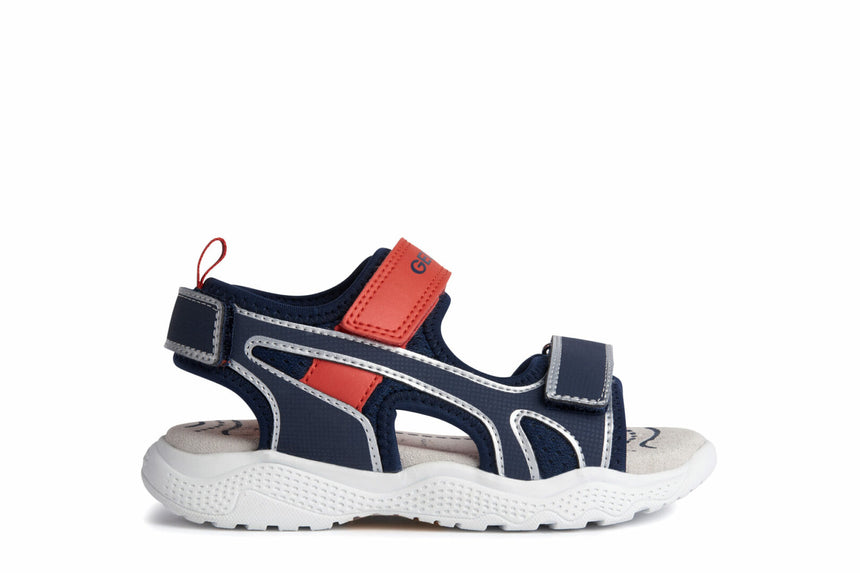 Geox J S.Splush B.A-Mesh+Pr.Dbk Navy/Red