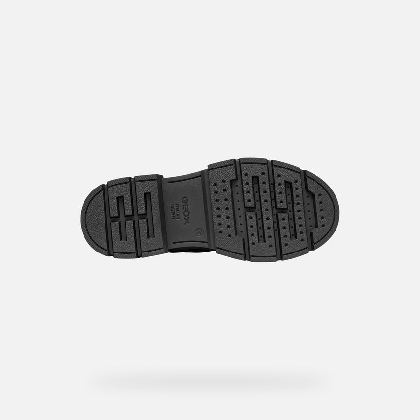 GEOX Παιδικά Αρβυλάκια με Φερμουάρ Μαύρα j660kh0003wc9999