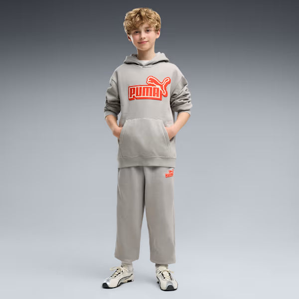 Puma Χαλαρο Νεανικο Φουτερ με Κουκούλα FL B 694674-63