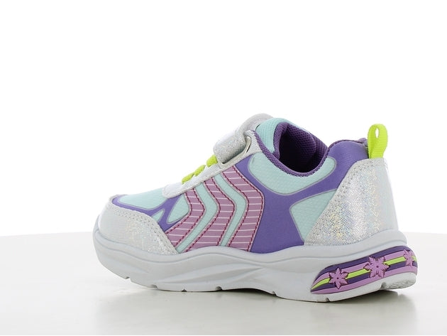 Disney frozen fz014675 αθλητικο με φωτακια λευκο ασημενιο σιελ