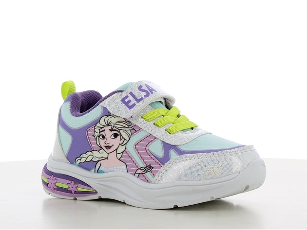 Disney frozen fz014675 αθλητικο με φωτακια λευκο ασημενιο σιελ