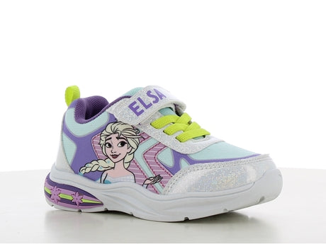 Disney frozen fz014675 αθλητικο με φωτακια λευκο ασημενιο σιελ