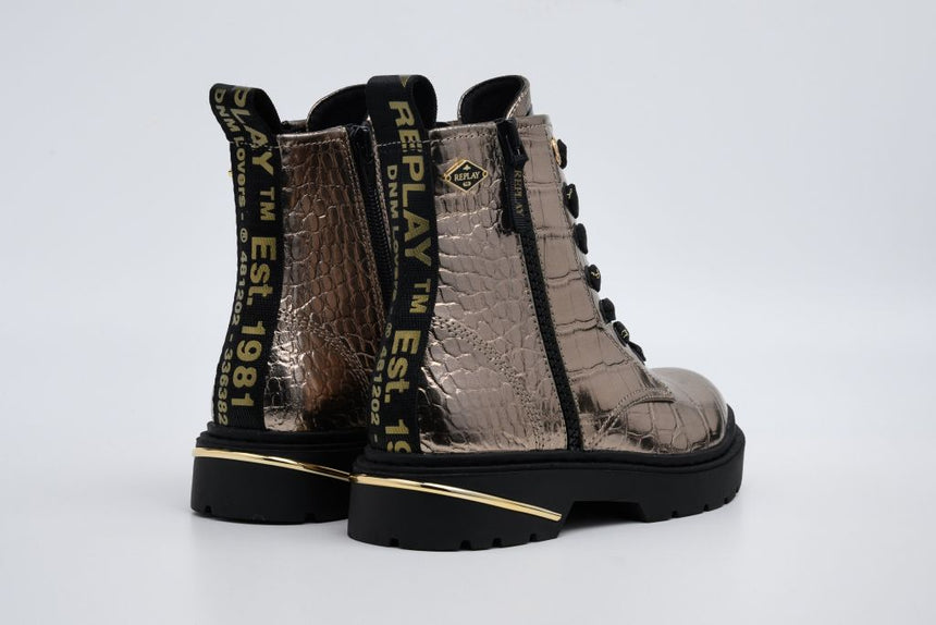 REPLAY JL170040S-0045 PLATINΠαιδικά Μποτάκια Χρυσά