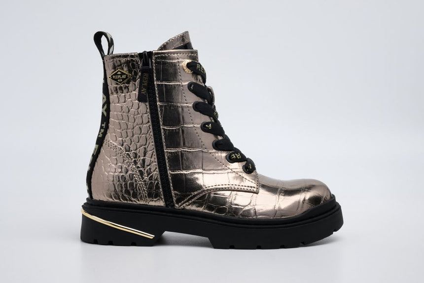 REPLAY JL170040S-0045 PLATINΠαιδικά Μποτάκια Χρυσά