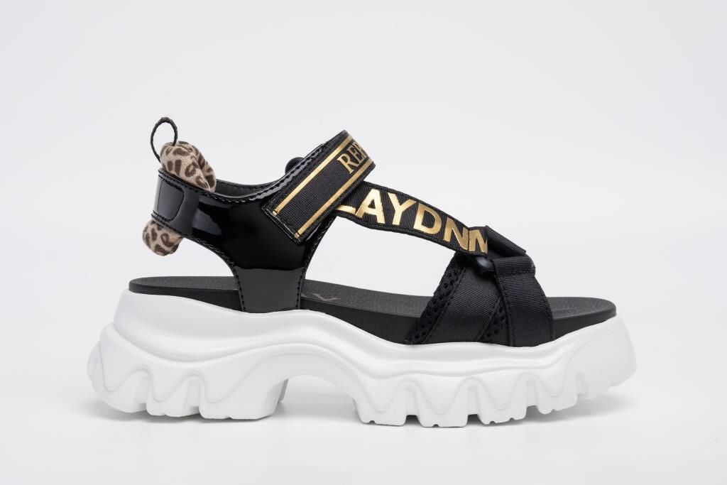 REPLAY JP140001T-0006 SANDAL black-gold