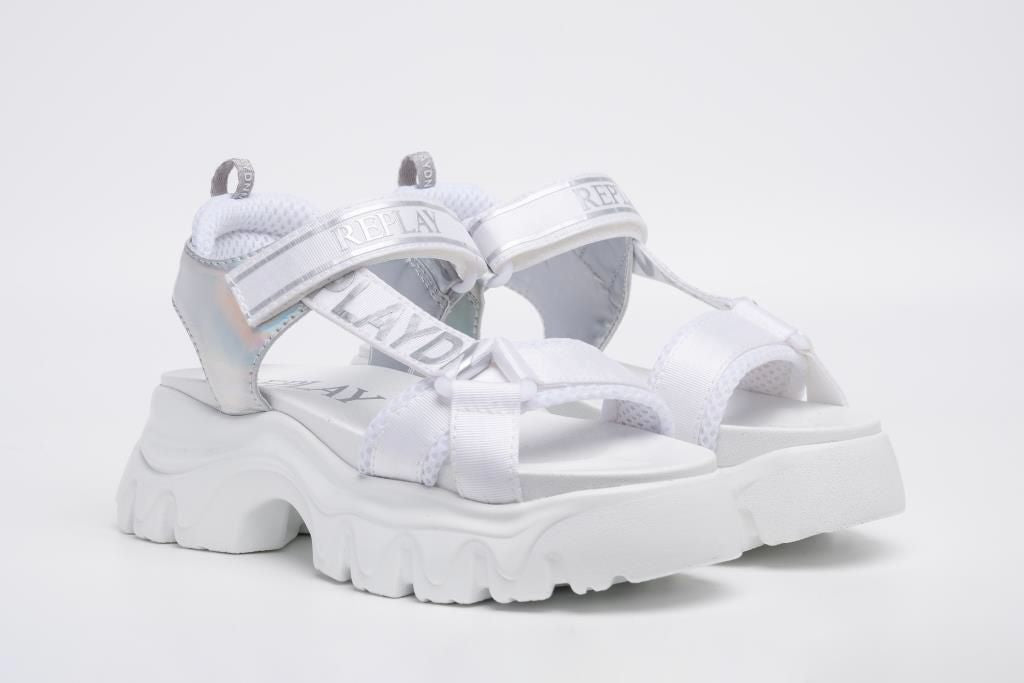 REPLAY JP140001T-0081 SANDAL white-silver