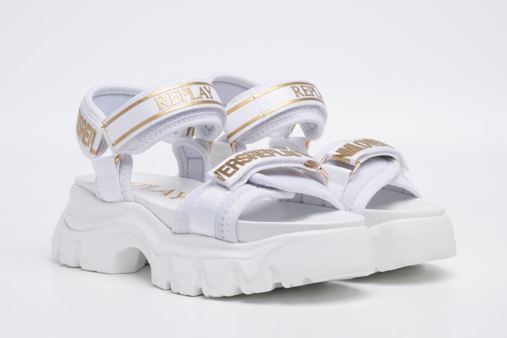 REPLAY JP140002T-0070 SANDAL white-gold