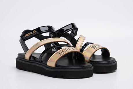 REPLAY JT420009S-006 SANDAL black-gold
