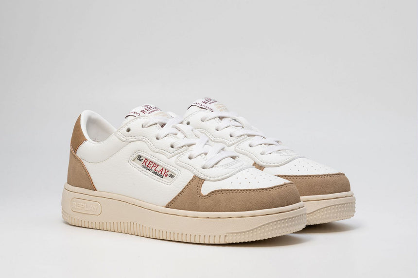Replay Sneakers Epic Jr 6 JZ430006S 0827-Beige Off Wht