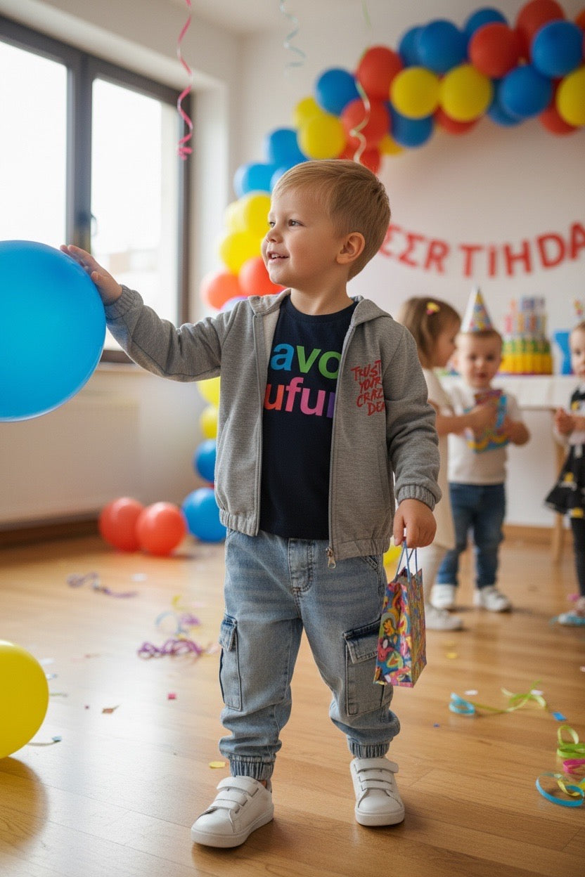 Restart for Kids Παιδικό Σετ 3 Τεμαχίων Ζακέτα, Μπλούζα & Παντελόνι για Αγόρι 26-11143