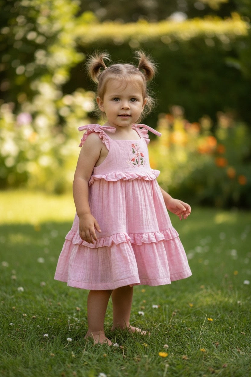 Παιδικό φόρεμα Restart for kids 26-10824 αμάνικο καλοκαιρινό