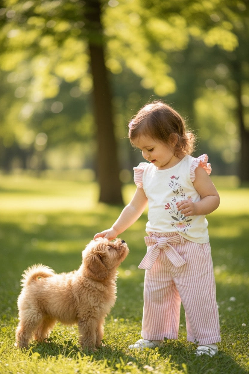 Παιδικό σετ για κορίτσι Restart for kids 26-10820 μπλούζα παντελόνα