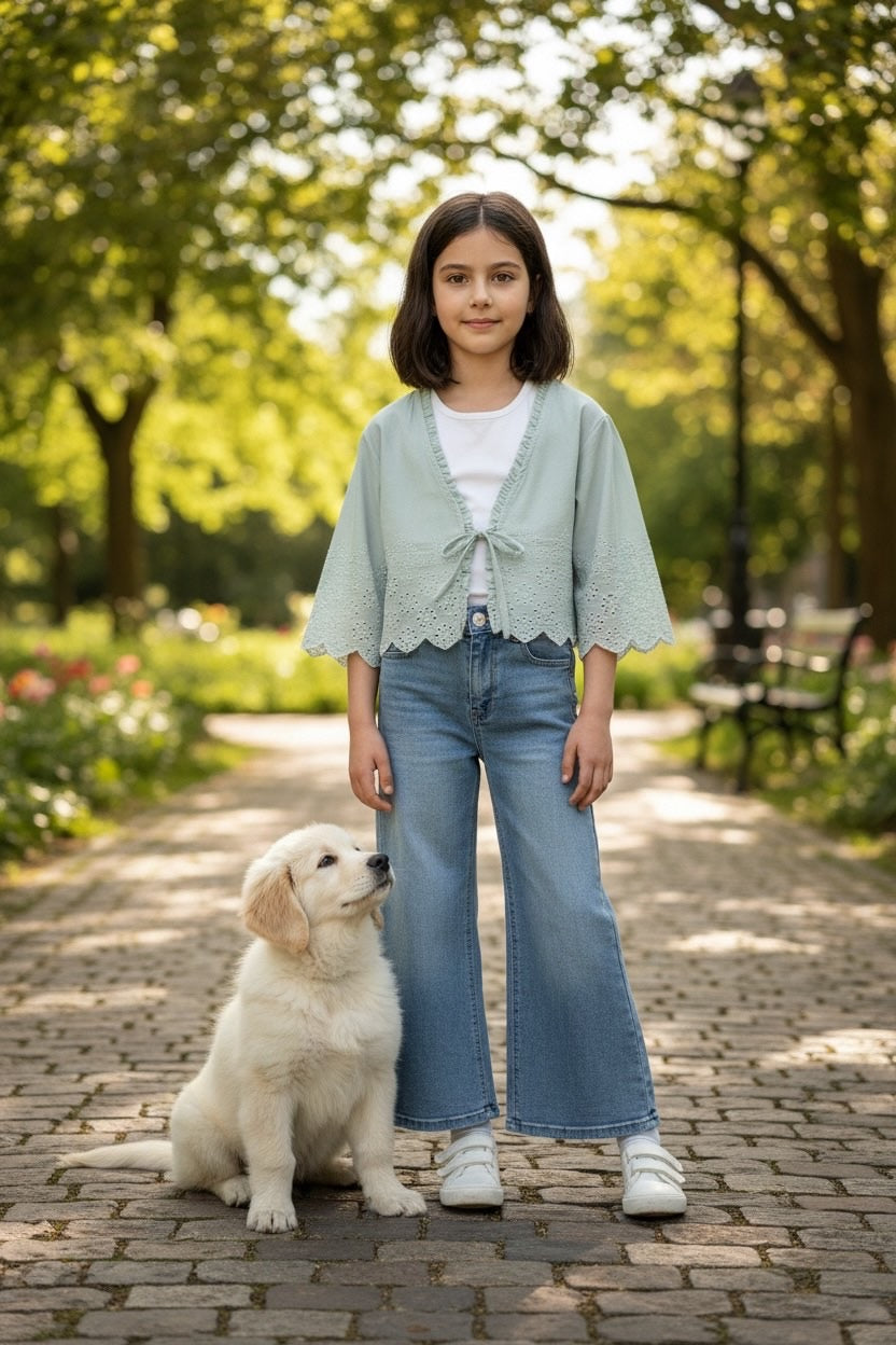 Restart for Kids Παιδικό Σετ Ζακέτα μπλούζα παντελόνα κοριτσι 26-10910