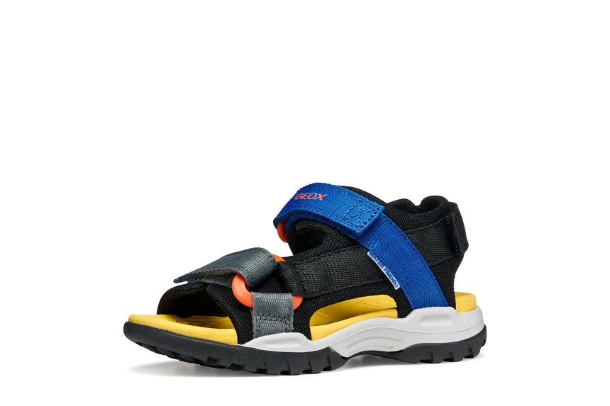 Geox πεδιλο αγορι black roual j450re 01411 c0245