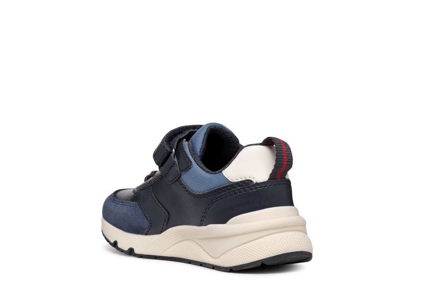 GEOX J46H0D054FUC4244 Rooner Παιδικά Sneakers με Σκρατς Μπλε