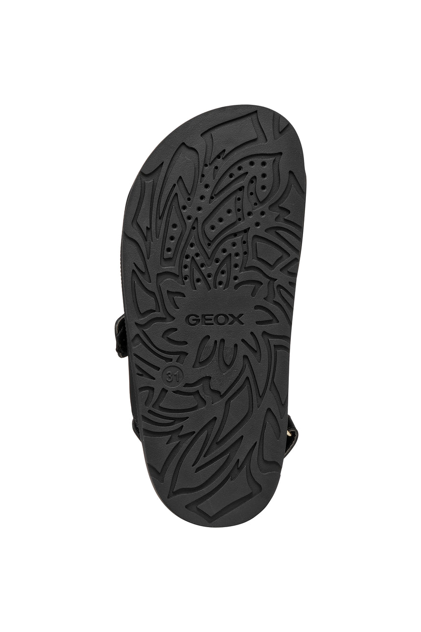 Geox πεδιλο κοριτσι με αγκραφα J65P0A 000BC C9999 black