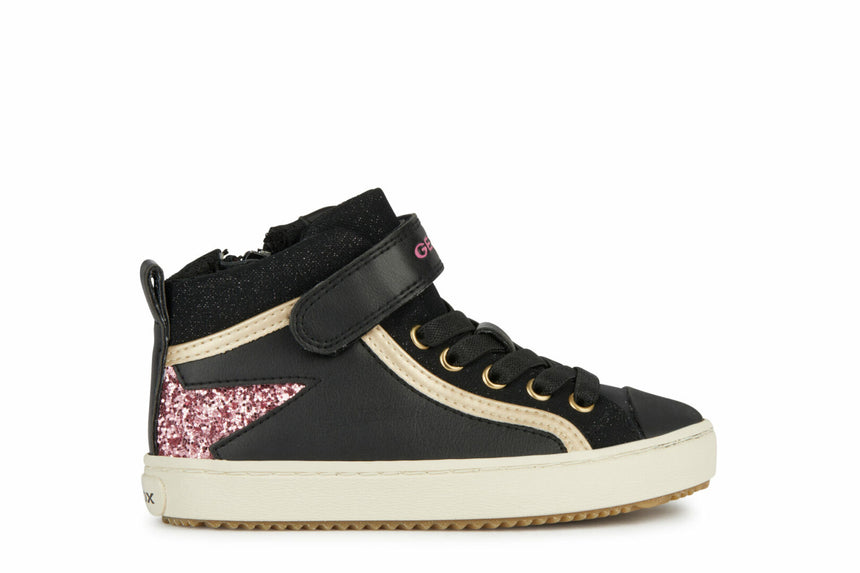 Geox Αθλητικο Ημιμποτο J Kalispera G.M-GBK+SH.MESH Black/Pink