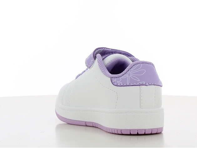 Disney stitch sneakers για κοριτσι λευκο λιλα με velcro ls002030