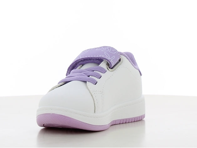 Disney stitch sneakers για κοριτσι λευκο λιλα με velcro ls002030
