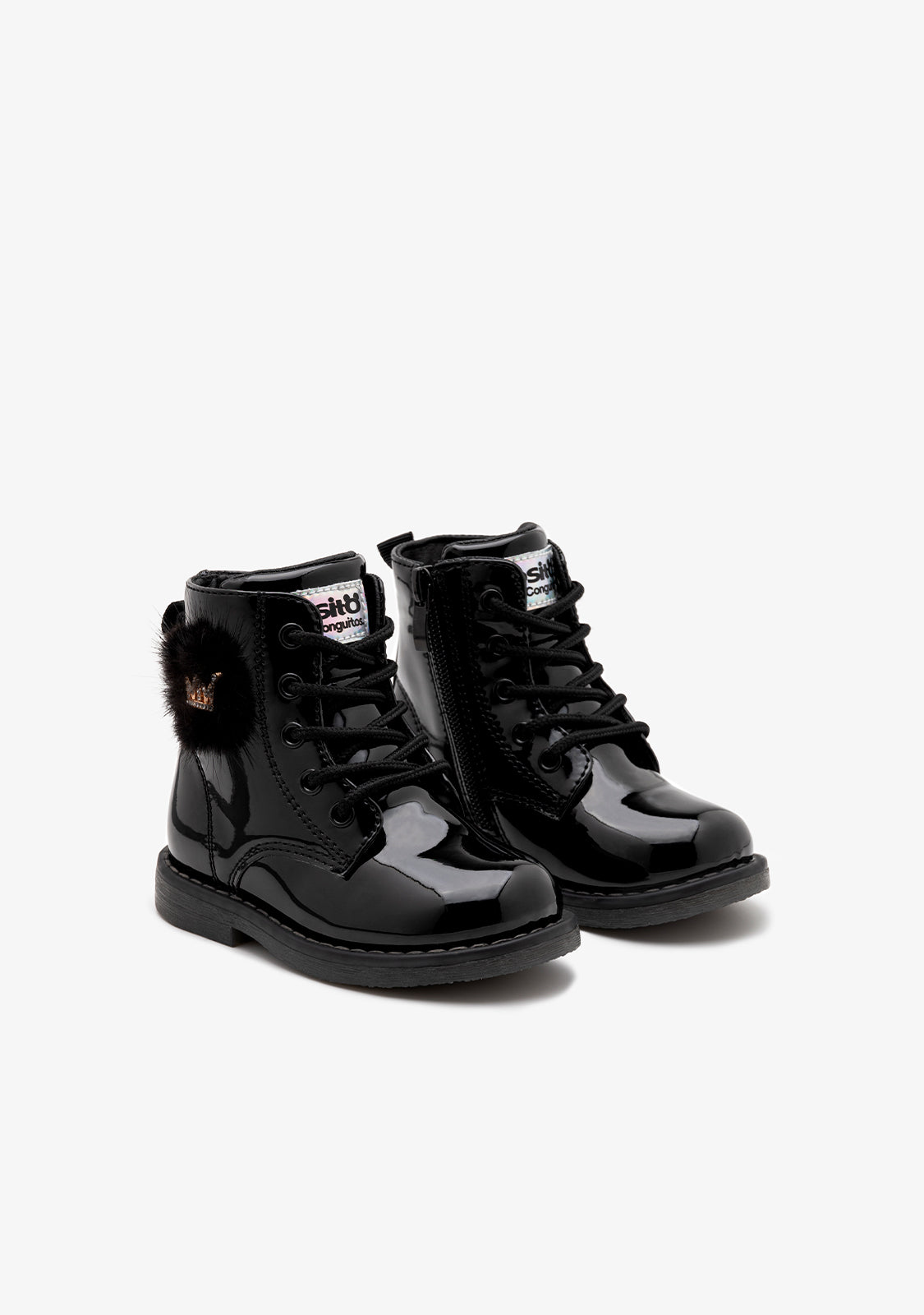 Conguitos Μποτακια Λουστρινι OSSH131027-BLACK-22