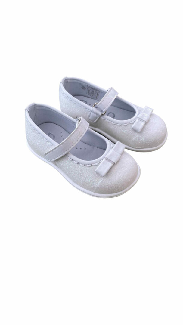 Ricco Μπαλαρινες 1745B Λευκο Γκλιτερ