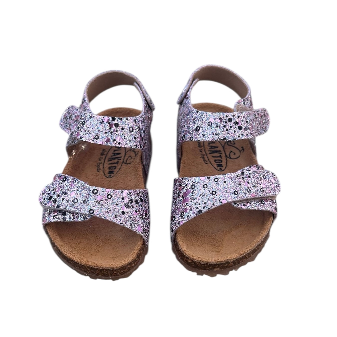 Plakton Slippers patri 860037 glitter m brush plata 4