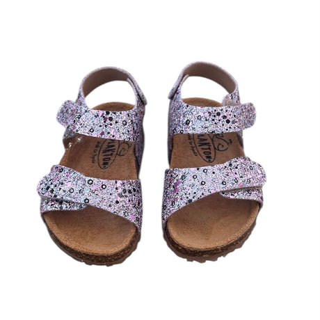 Plakton Slippers patri 860037 glitter m brush plata 4