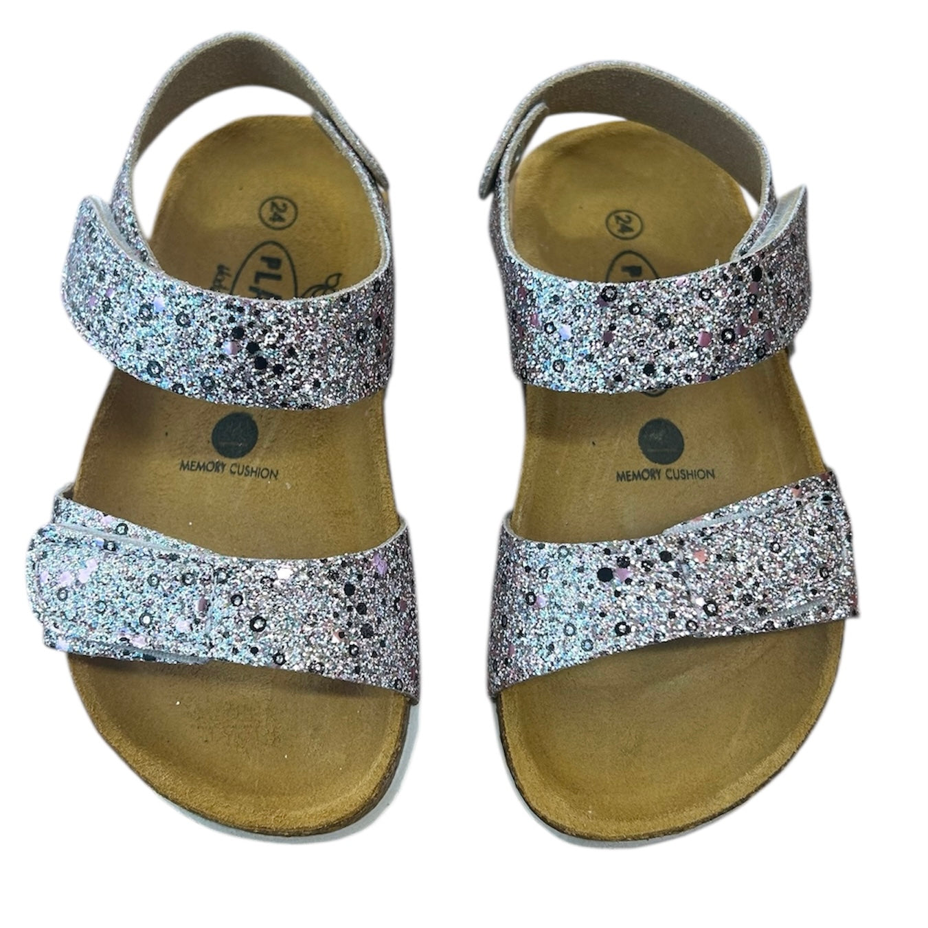 Plakton Sandals sara 135448 glitter m brush plata 4