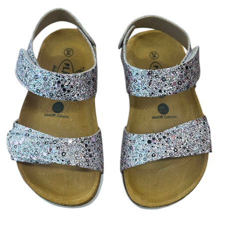 Plakton Sandals sara 135448 glitter m brush plata 4