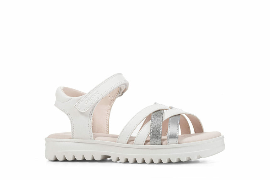 Geox J S.Coralie G.a-Gbk+Pea.Gbk White/Silver