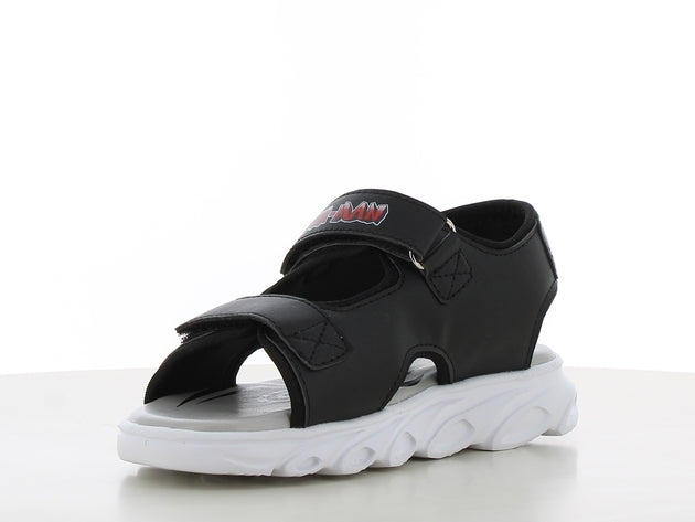 Spiderman πεδιλο με φωτακια και velcro μπλε μαυρο sp014995